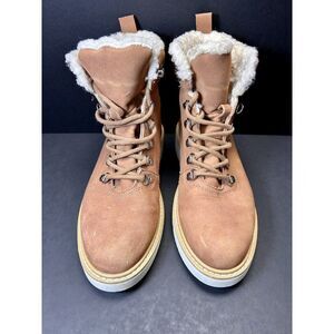 Aldo Brenadia Philippes Hiking Boot In Tan Size 7.5 Read Description